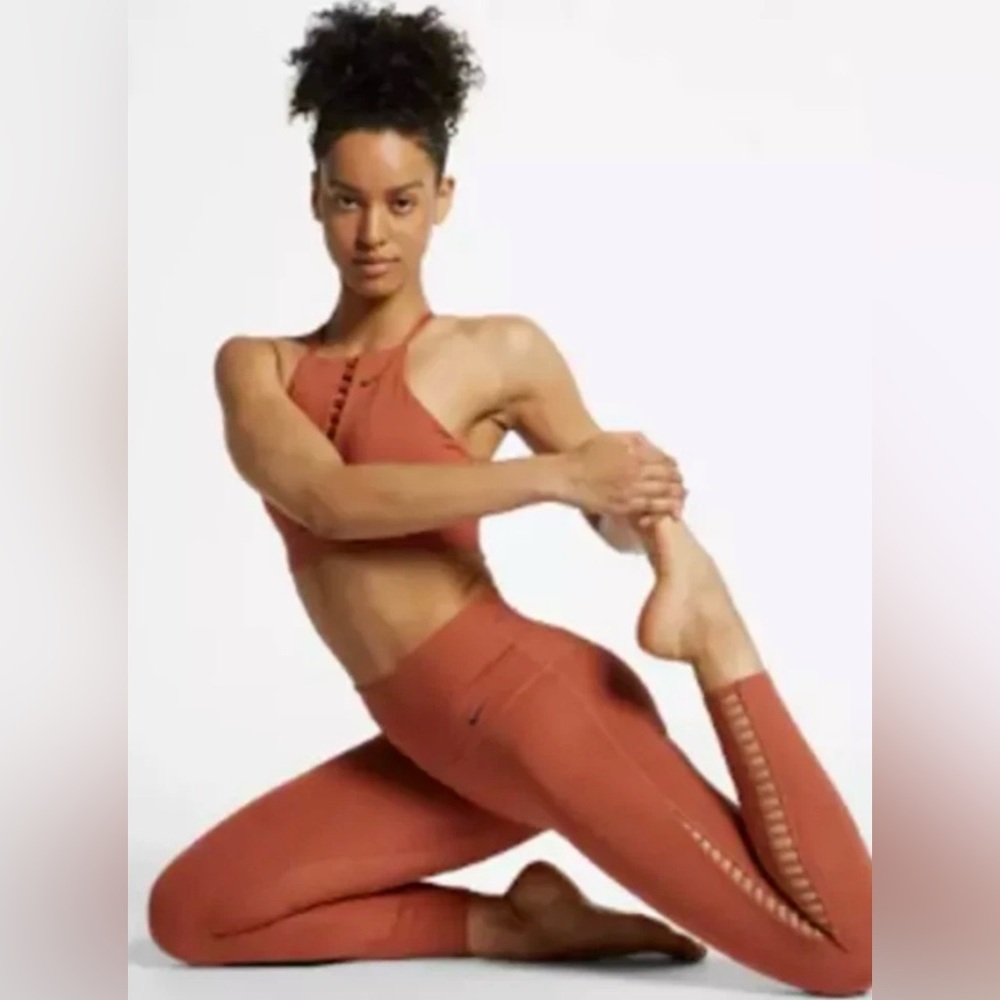 Nike Power 7/8 Training Legging Womens XS Dusty Peach  Yoga Gym
